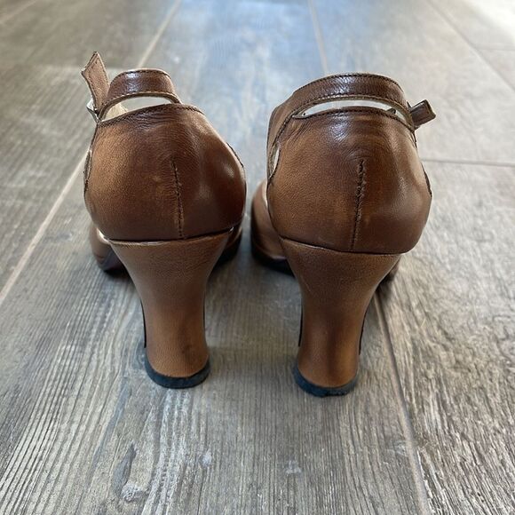Charles David by Nathalie M. Vintage Leather Heel made in Italy (37.5) - Picture 4 of 8